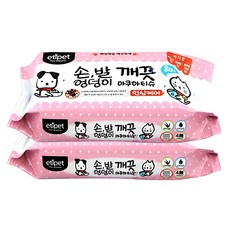 etipet 寵物專用清潔濕紙巾, 80張, 2入