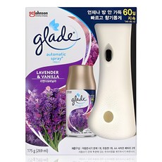 그레이드 자동분사 방향제 기기 본품 + 방향제 리필 세트, 269ml, 1세트, 라벤더&바닐라