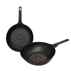 키친아트 와인 프라이팬 세트 2종, 혼합색상, 후라이팬 28cm + 궁중팬 28cm, 1세트