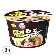 튀김우동 용기, 110g, 3개