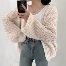 MYSEASON 女款Roy蜂巢針織開襟衫