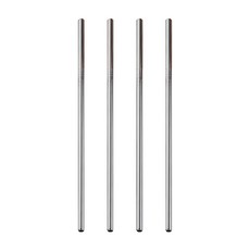 青青直不銹鋼吸管, 4支, 1組