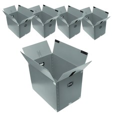 코멧 두꺼운 이사박스 3T 고급 벨크로형 3호~7호, 실버, 5개