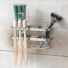 Tres Belle 黏貼吸附壓延牙刷架多用途支架, 單一顏色, 1個