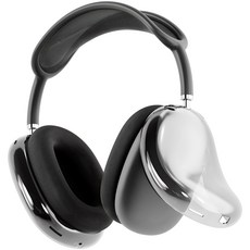 NUART 矽膠耳機套, airpods 最大, 透明黑色