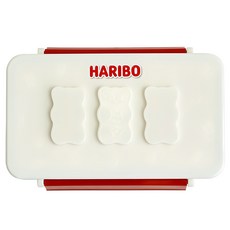 하리보 골드베렌 1단 베이직 런치박스, 레드, 1개