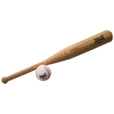 EVERLAST 孩童木紋棒球棒+棒球組 EVBB-4000, 棕色