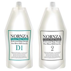 NORNZA Volume Magic Straight受損髮護理直髮劑 D1劑 400g+2劑 400g, 1組