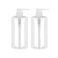 병도매닷컴 AC750 투명 주방 디스펜서 투명마개 공병, 750ml, 2개