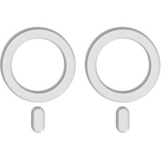 VALUEM Magsafe磁吸貼片, 2個, 白色的