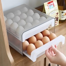 Nature Living 雙層雞蛋收納盒 32格, 白色, 1入