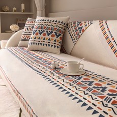 北歐圖案亞麻棉沙發墊