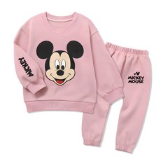 Little rabbit 孩童米奇長袖上衣褲子套裝