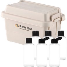 브리즈문 미니 캠핑 카고 박스 + 양념통 6P, 크림베이지, 1단, 1세트