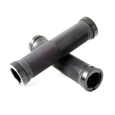 자전거 핸들 바엔드 락그립 01, 블랙, 1세트