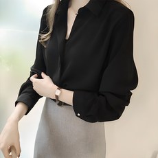 PEONIST 雪紡長袖襯衫罩衫