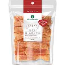 네츄럴코어 강아지 소프트 슬라이스 건조 간식, 닭가슴살, 180g, 1개