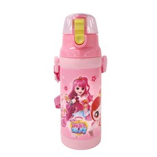 LE BARN 收服!迷你寶按鍵式水瓶, 混色, 470ml, 1個