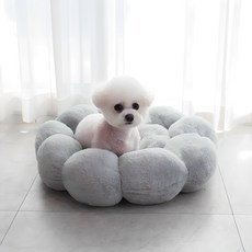 DING DONG PET 寵物向日葵甜甜圈坐墊, 灰色