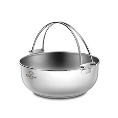 CASANI 電磁爐適用Bollire系列不鏽鋼手提火鍋湯鍋, 單色, 20cm