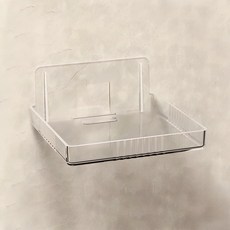 구디푸디 홈카메라 CCTV 거치대 투명 사각 트레이 선반 소, 1개, ATBIS-59