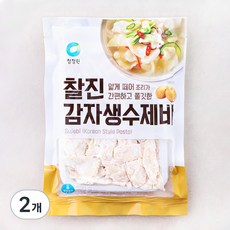 청정원 찰진 감자 생수제비 2~3인분, 300g, 2개