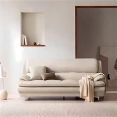 삼익가구 에클레르 프리미엄 3인용 가죽 소파 + 쿠션…