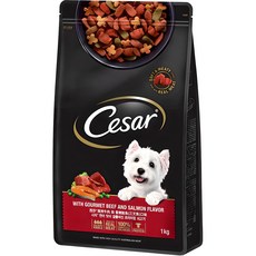 시저 어덜트 강아지 건식사료, 소, 1kg, 1개