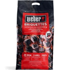 weber 차콜 브리켓 숯, 8kg, 1개