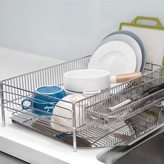 Comet Premium 全不銹鋼餐具瀝水架, 單色, 1個