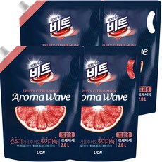 Beat 香氛洗衣精補充包 柑橘香, 4包, 2L