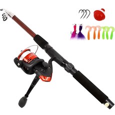 Moacamping 多用途釣魚竿組 MP-180R, 紅色