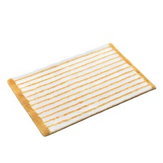 Nature Living 舒適條紋浴室地墊, 黃色