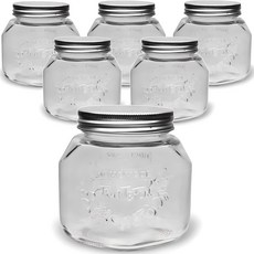 mir M Glass 自製 750 玻璃儲物瓶, 650ml, 6個