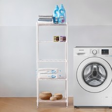 LIVENS 金屬450立式層架, 白色, 5層