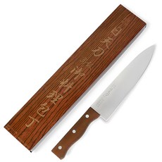 일천도 나무손잡이 식도 칼 + 케이스, 1세트