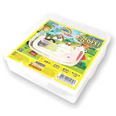 클레이나라 강아지 만들기 + 케이스 세트, 빨강 + 노랑 + 흰색 + 검정, 80g, 1개