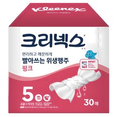Kleenex 舒潔 可水洗衛生抹布 粉紅色, 30枚入, 1個