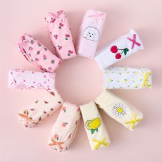 Base Alpha Essential 女童純棉無螢光三角內褲10件組