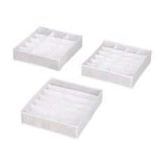 comet Home優質內衣褲收納盒組 7格+15格+24格組, 1組, 白色