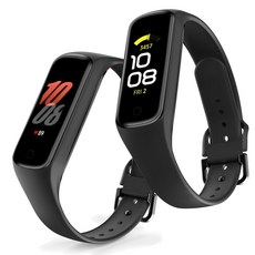 누아트 실리콘 스트랩, 블랙, 2개