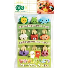 BHomeBaking 動物造型叉子, 8入, 1組
