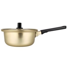 NAMSUN 滾沸單柄黃銅鍋, 1個, 16cm, 黃色