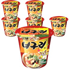 Nongshim 浣熊杯麵 62 g, 6個
