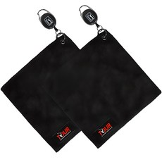 PGA TOUR Championship補丁捲筒毛巾 2入, 黑色的