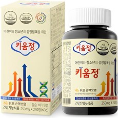 Kiumjeong 青少年用綜合維生素礦物成長補給錠 60g, 240顆, 1罐