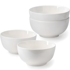 IWAIE STORY碗 白色公筷碗組, 小碗 2個+大碗 2個, 單色