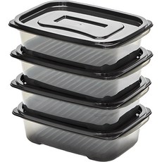 cimelax Lang keep柔軟冷凍專用密封盒 1300ml, 4個, 1個