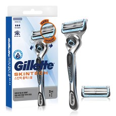 Gillette 吉列 吉列正品紳適手動刮鬍刀握把 + 備用刀片2入, 1套