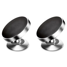 DAEHAN 車用磁吸式手機支架, 銀色, 2個